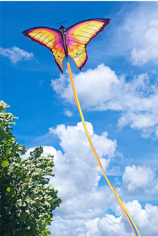 Gratis Pengiriman Mainan Terbang Layang-layang Kupu-kupu untuk Anak-anak Layangan Nilon Benang Layang-layang Angin Profesional Pabrik Layangan Angin Parasut