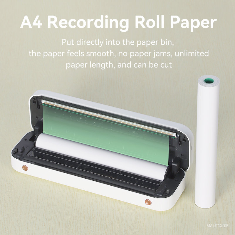 กระดาษ A4ด้วยความร้อนแบบม้วนเก็บได้นานกระดาษแห้งเร็วกระดาษหมึกพับเก็บได้