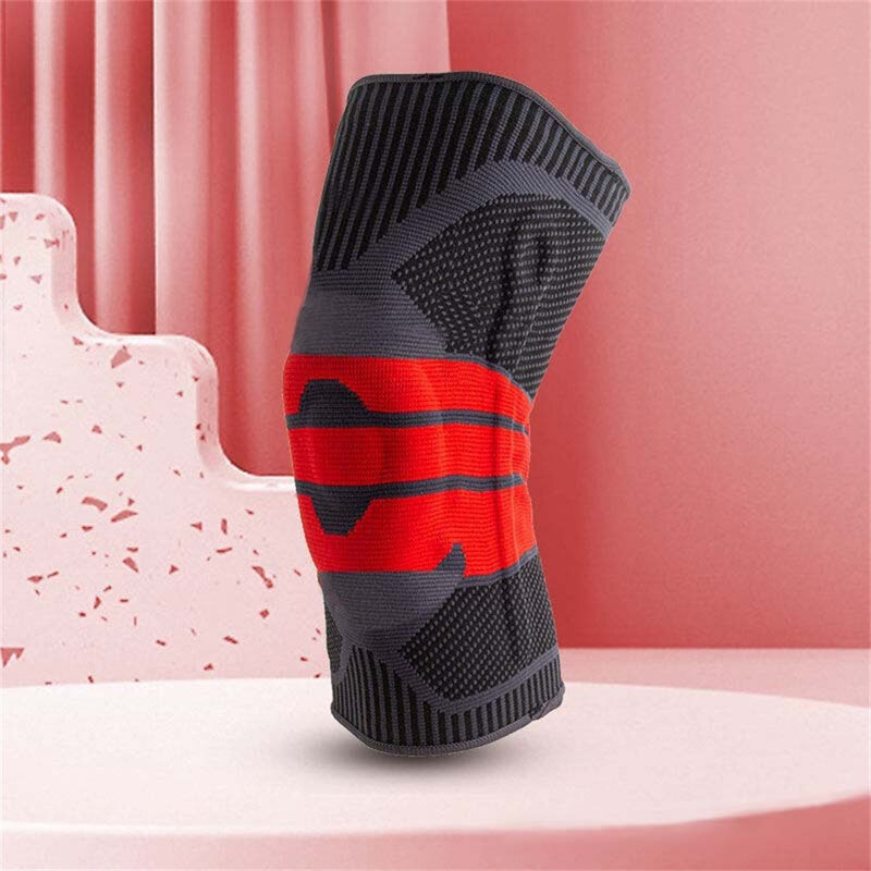 1 pz Sport ginocchiera Gel di silice ginocchiere antiscivolo in esecuzione Yoga ginocchiera ventilazione protettiva maglia Nylon alta elasticità