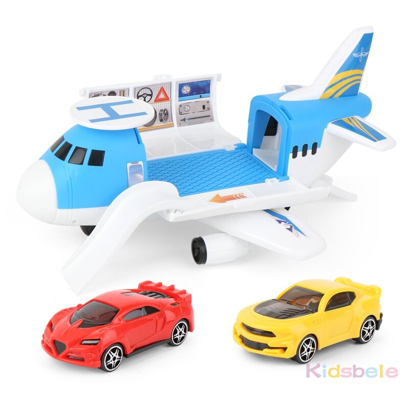 Детские игрушки, модель трека, инерционный самолет, Литые и игрушечные транспортные средства, пассажирский самолет, игрушечный автомобиль для мальчиков, игрушки, подарок для детей