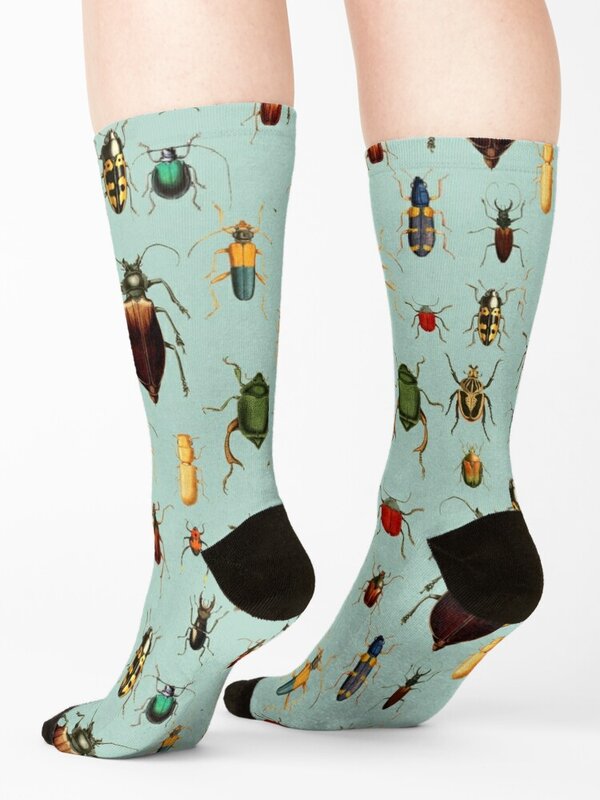 Antike Muster-Käfer und Käfer Socken Schuhe Argentinien Jungen Socken Frauen