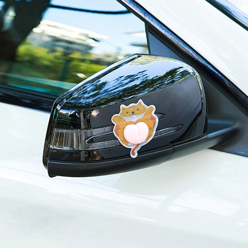 Auto-onderdelen Ass-Vorm Cartoon Stijl Auto Bescherming Anti-Kras Deur-Guard Decoratieve 3D Anti-collision sticker Protector