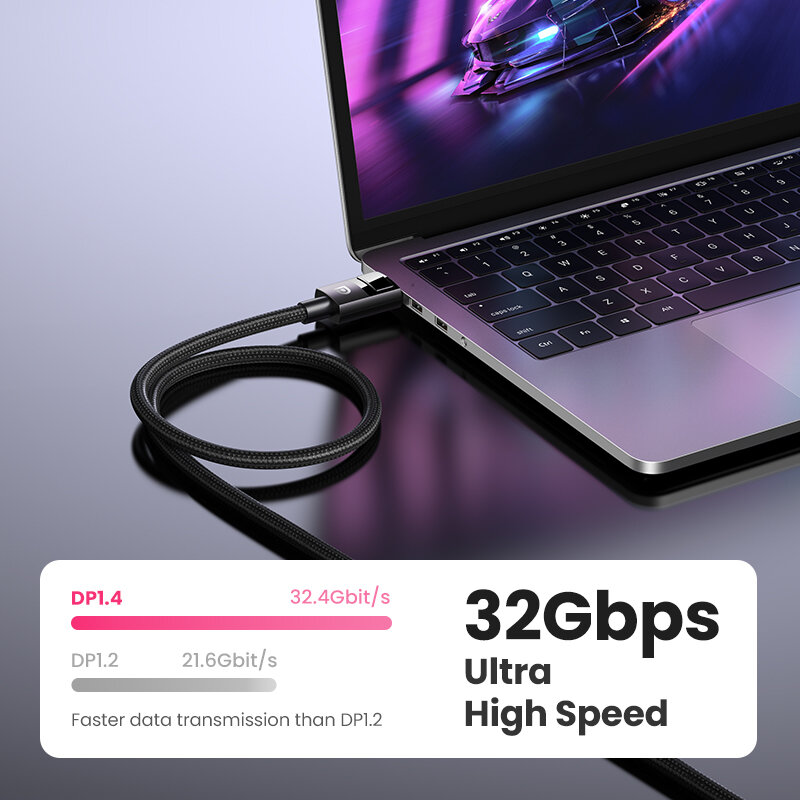 Кабель Ugreen Displayport 8K, кабель для ноутбука HP/DELL, 8K, 60 Гц, 4K, 144 Гц, кабель Displayport 1,4, 8K