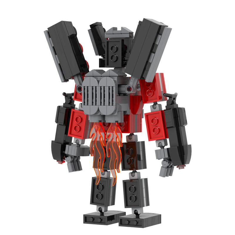 MOC1425-Super Titan Audio Man, 308 piezas, bloques de construcción creativos, personaje de juego, ensamblaje, bricolaje