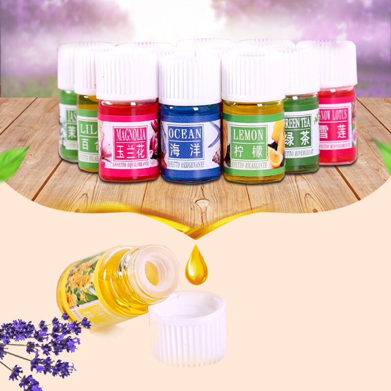 Óleo essencial de aromaterapia pura para queimador de incenso, purificador de ar, umidificador natural calmante, terapia