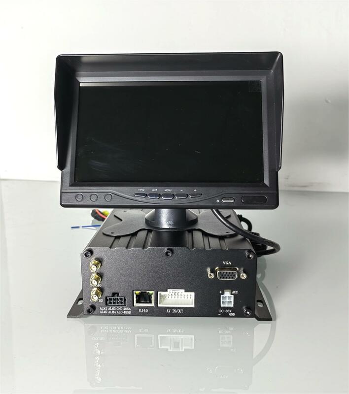 เครื่องมือซ่อมฮาร์ดดิสก์ H.264วิดีโอ4ช่อง mdvr GPS WIFI 4G Car DVR ทั้งฮาร์ดไดรฟ์และการ์ด SD สีดำสำหรับการเข้าถึงระยะไกล CE