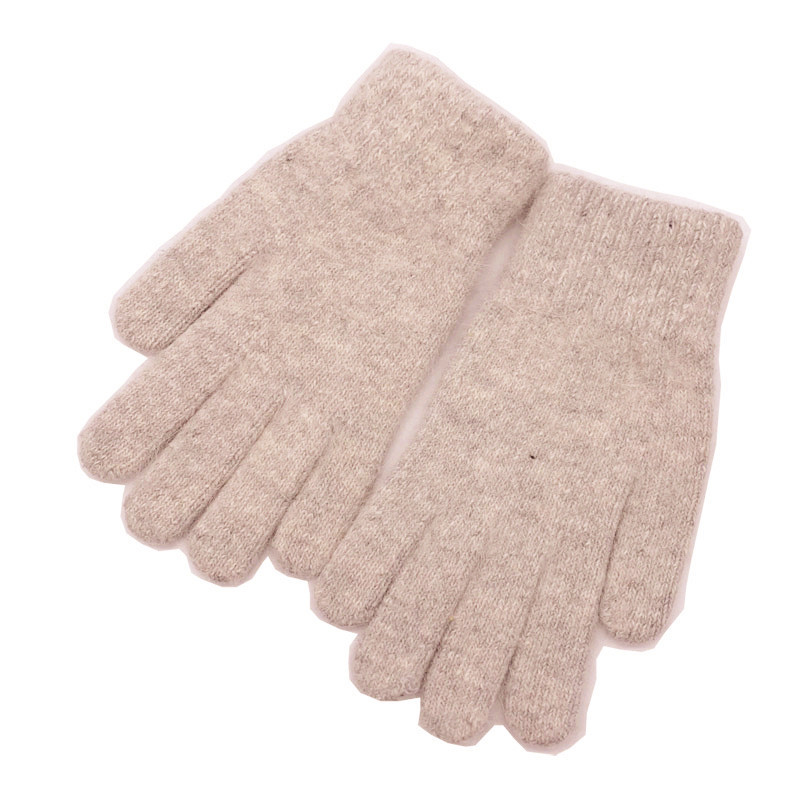 Эластичные перчатки с закрытыми пальцами, теплые плотные модные зимние вязаные шерстяные перчатки для езды на велосипеде и вождения для мужчин и женщин