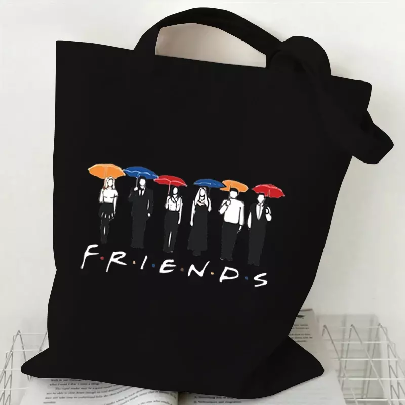 CENTRAL PERK Graphic Handbags for Women Friends Tv Show Canvas Tote Bag Fashion Shoulder Bag for Women Friends Tv Show Print Bag