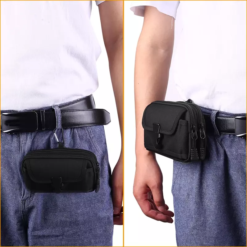 Bolsa de cintura tático edc molle cinto bolsa de telefone bolsa coldre bolsa de transporte para ferramentas de smartphone
