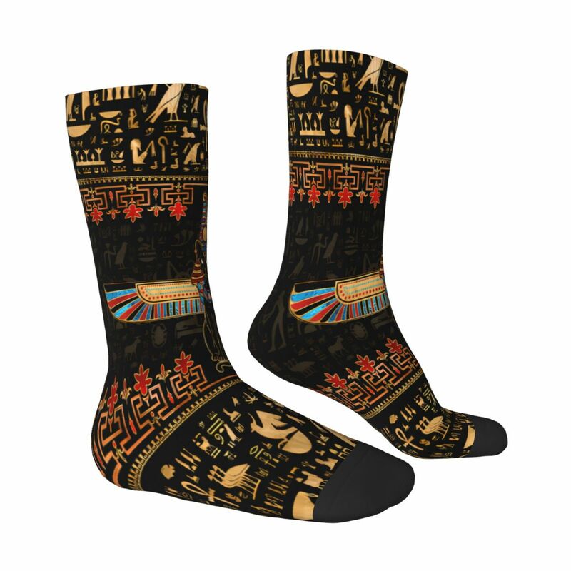 Cat With Wings Egyptian Cat Socks Male Mens Women Spring Stockings Hip Hop