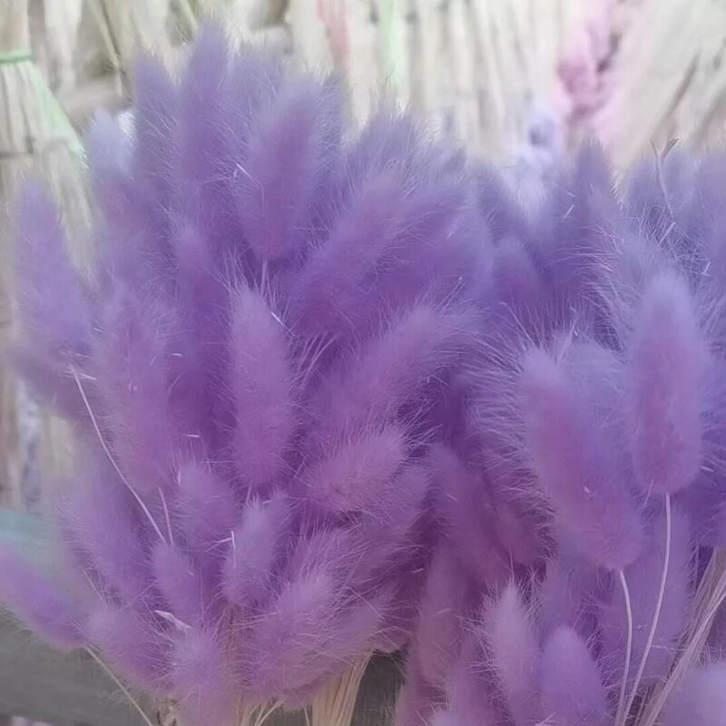 30Pcs 45CM Rabbit Tail Grass Dried Flowers For Wedding Decorations Office Living Room Handmade Valentine's Day