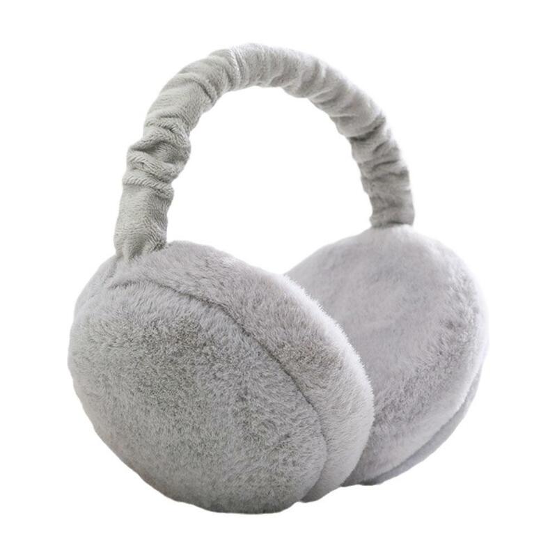 Soft Plush Ear Winter Warmer For Women Men Fashion Solid Color Earflap Outdoor Cold Protection Windproof EarMuffs Ear Cover