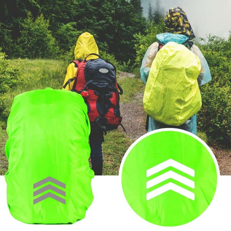 Capa reflexiva impermeável mochila, Capa de chuva com protetor de visibilidade noturna à prova de UV, Resistente ao desgaste para exterior