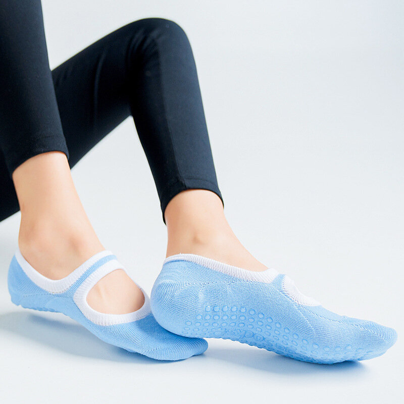 Calcetines de vendaje antideslizantes de secado rápido para mujer, medias deportivas transpirables de alta calidad para Yoga, Pilates, Ballet y Fitness, novedad