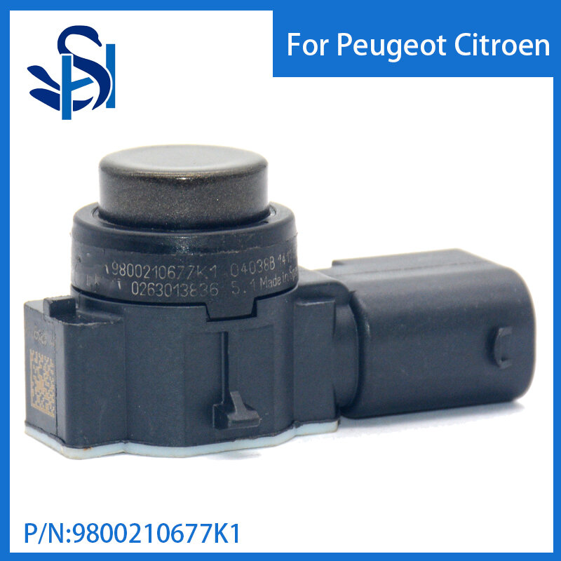 Sensor de aparcamiento PDC, Radar de Color marrón profundo para Citroen y Peugeot, 9800210677K1