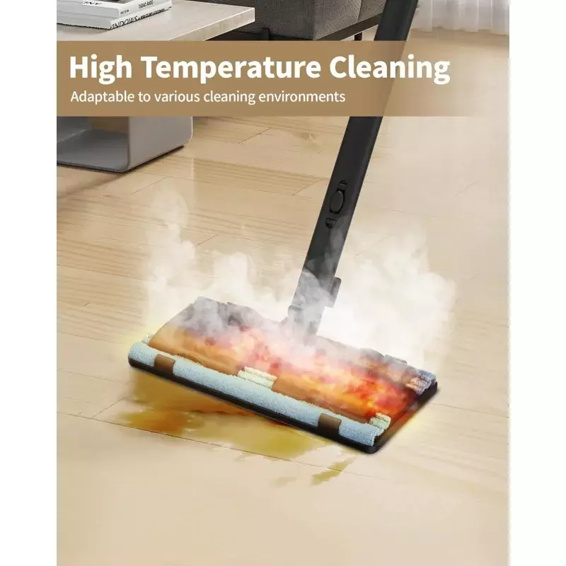 Limpador a vapor com 21 acessórios, vaporizador para limpeza, 5 minutos de aquecimento rápido, vasilha portátil para pisos, carpete, C