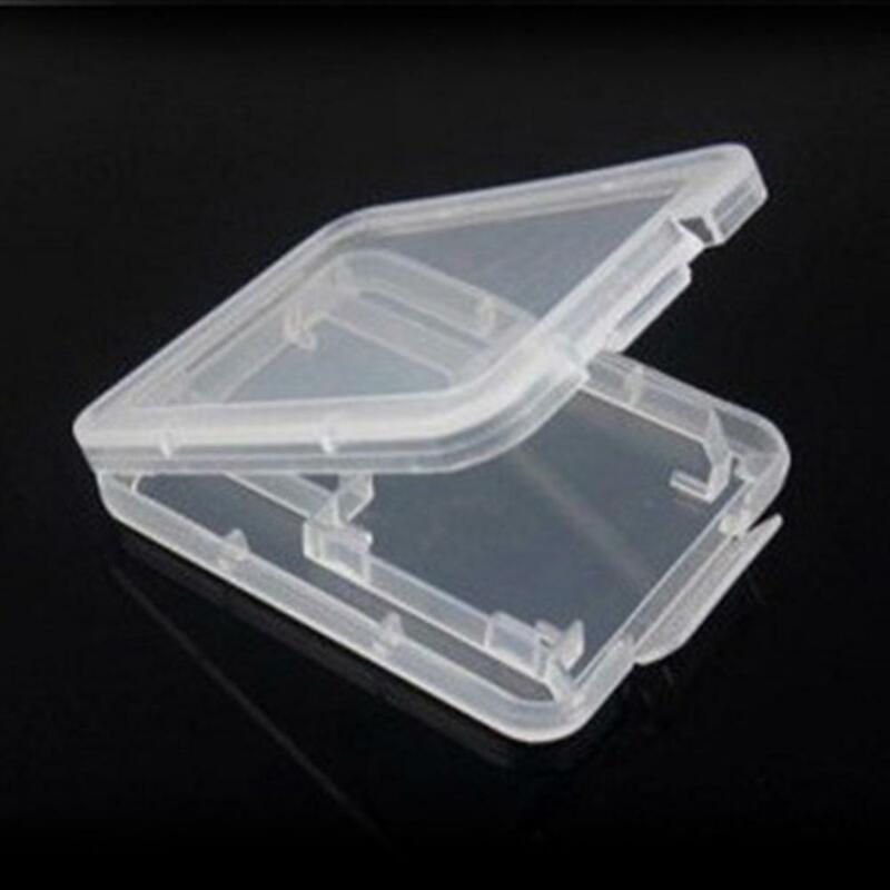 صندوق تخزين 5 قطعة من البلاستيك الشفاف غلاف بطاقة ذاكرة SD TF حامل بطاقة الحماية