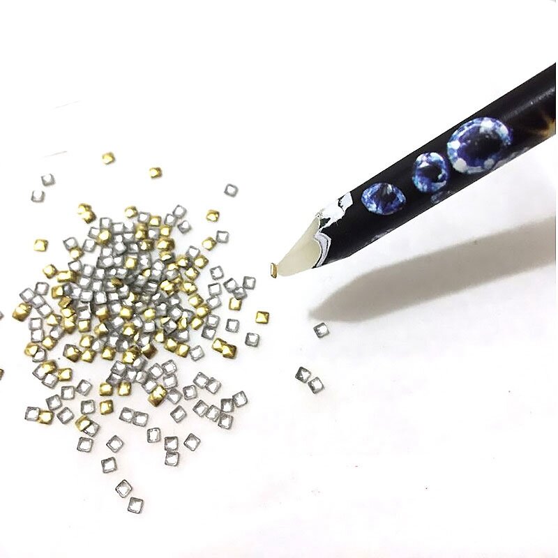 Crystal Wax Pencil Pen Picker para Nail Art Decoração, Nail Art Tools, Strass, Gems Escolher, Ferramenta de Pontilhar, Maquiagem, 1 PC