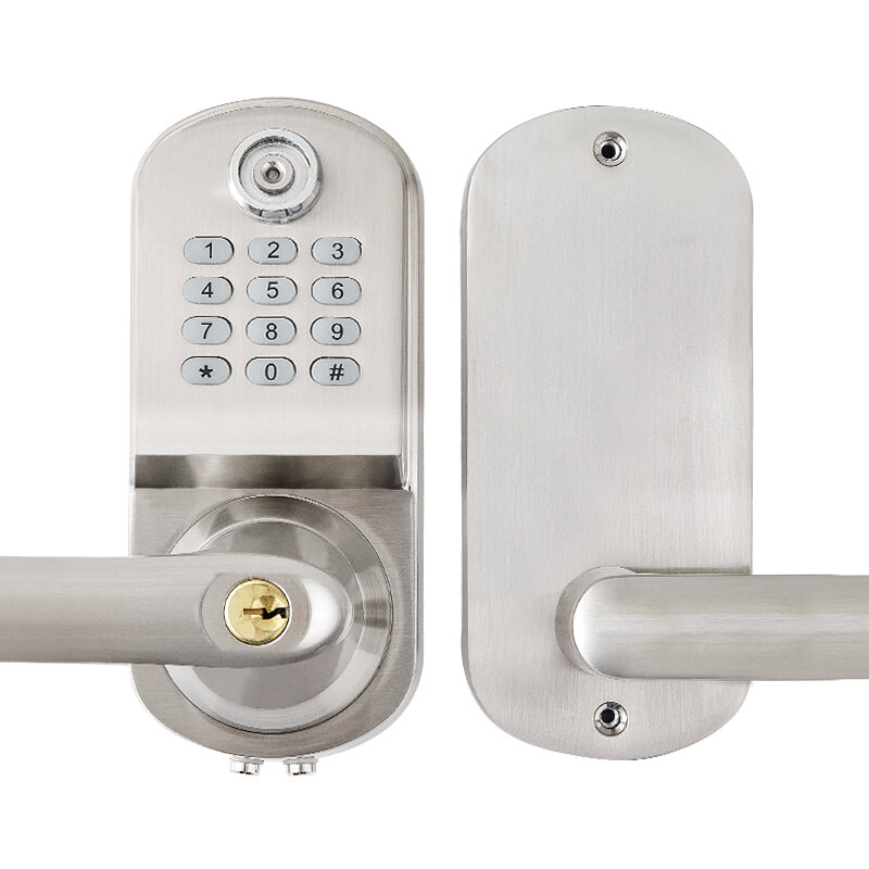 باب خشبي فندق فندق مكتب غرفة نوم قفل الباب الذكية الإلكترونية التعريفي رمز قفل قفل الباب المنزلية