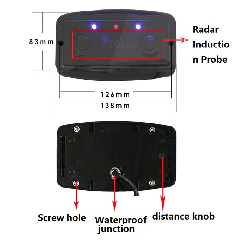 Detector de vehículos con Radar IR, Sensor de bucle de seguridad reemplazable para abridor de barrera de puerta, Motor, lanzamiento de nuevo producto