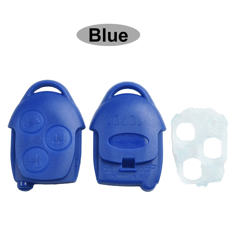 3-Buttons Auto Sleutel Shell Case For Ford For Transit Connect Mk7 Auto Key Case Cover Protector Blue Vervanging