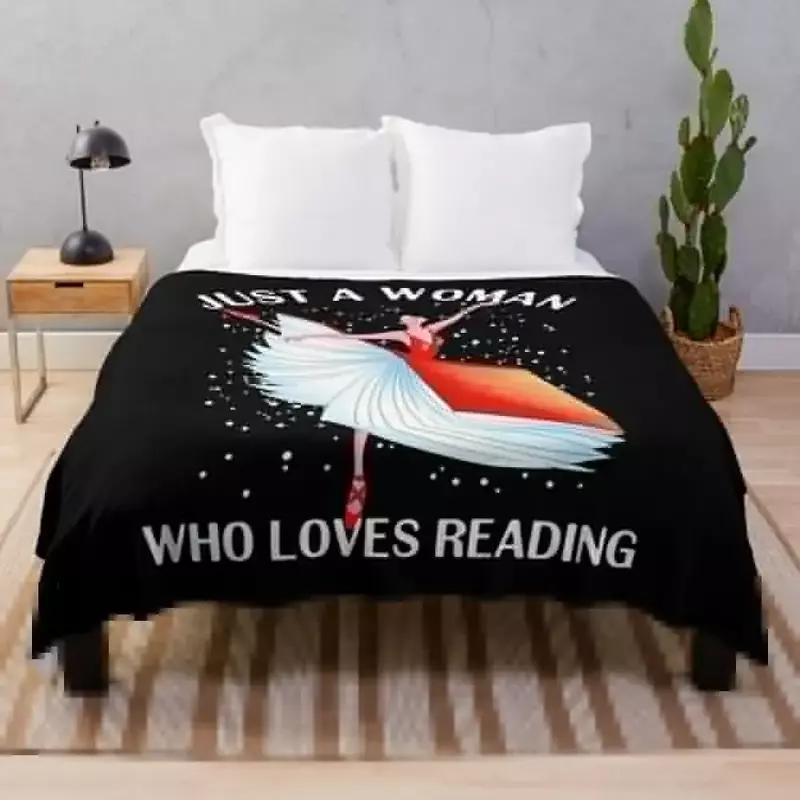 Tylko kobieta, która uwielbia czytać rzucać koc flanelowy tkaniny dekoracyjne łóżka ciepłe zimowe koce