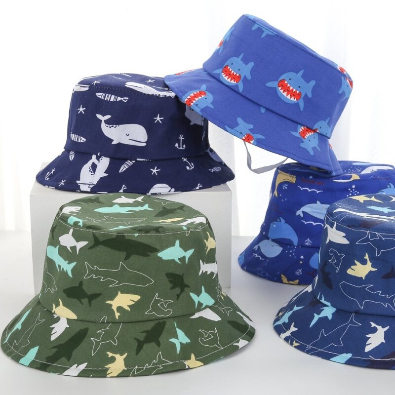 قبعة شمس كرتونية للأطفال ، قبعة شاطئ قابلة للتنفس ، قبعة دلو مضادة للأضواء ، رياضات خارجية عصرية ، موضة