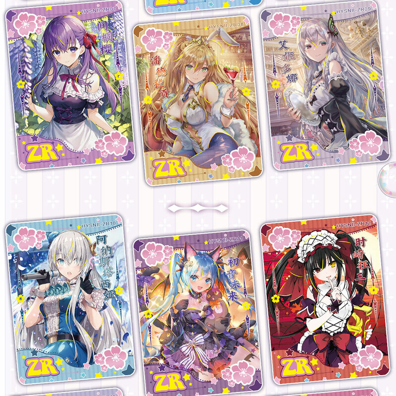 New Flower Girl 2 Goddess Cards Anime Collection Cards Hobby Beautiful Cards Bikini Suit Booster Box Kid Toy Birthday Gifts