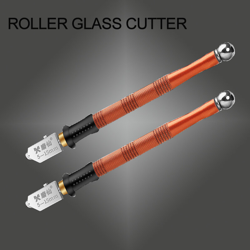 เพชรตัดกระจกแก้วเซรามิค Scribing มีดตัด Sharp Non-ยุบเพชร Roller Professional Glasscutter