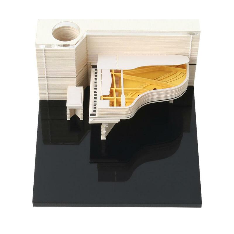 1PCS Creative Three Dimensional Memo Pad Paper Sculpture Office&School Paper Note Gifts Mini Model 3D Notebook X4E3