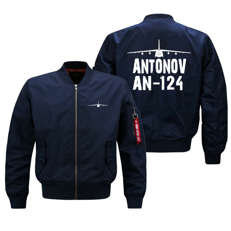 Antonov AN-124 jaket Bomber Aviator pilot Ma1, mantel jaket pria musim semi musim gugur musim dingin