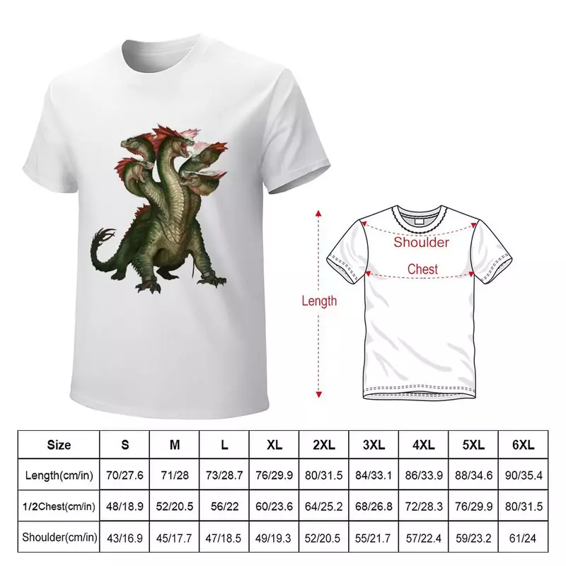Homm Hydra T-Shirt Dier Prinfor Jongens Douane Tees Oversizeds Slim Fit T-Shirts Voor Mannen