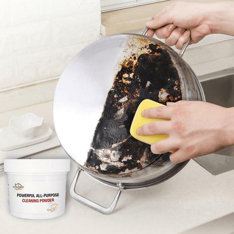 250g Powerful Kitchen All-purpose Powder Cleaner Washing Pot Bottom Black Scale Decontamination Machine Oil Bully Cleaner