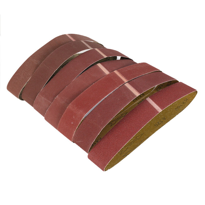 7 PCS 50 X 686 MM Sanding Abrasive Belt For Metal Wood Grinding Sander 120-1000 Grit Alumina Belt Metal Material Polishing