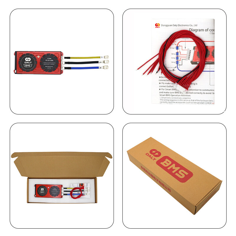 Daly Bms Balance Board Li-ion LiFePO4 BMS 3S 4S 5S 6S 7S 10S 12S 13S 14S 15S 16S 20S 24S 12V 24v 40A 36v 48v 60v batería 18650