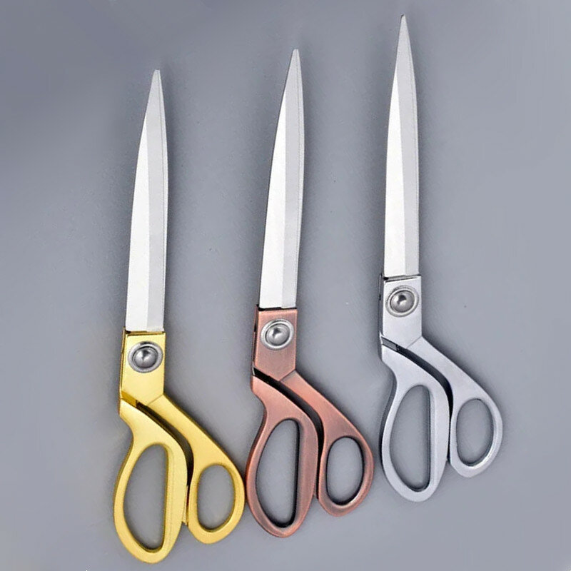 3 Sizes S/M/L 10inch Stainless Steel Big Scissors School Office Supply Stationery Home Tailor Shears Sewing Paper Cutting Tool