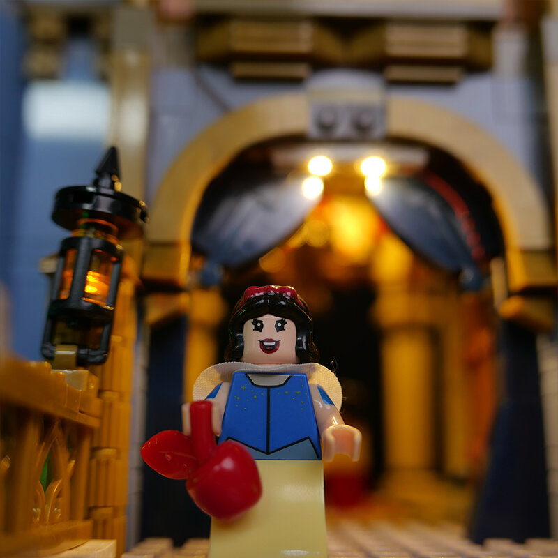Zestaw oświetlenia LED RC dla LEGO 43222 techniczne Disney klocki klocki Model zamku zabawki (tylko światło LED, bez klocków Model))