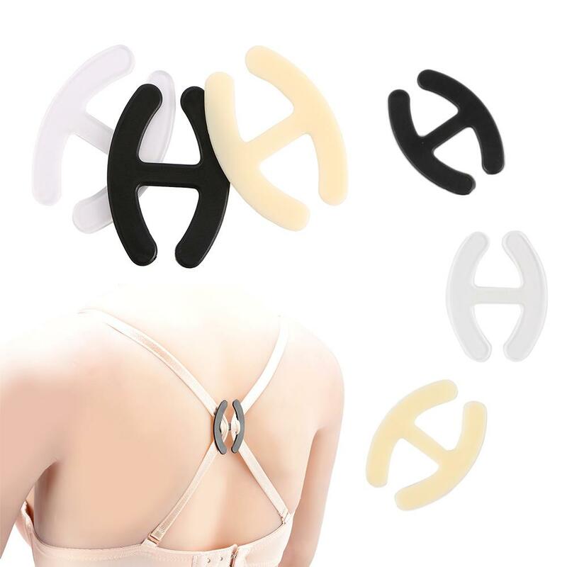 Accessories 10 PCS H-shaped Webbing Bra Buckles Shadow Shaped Buckle Bra Clip Strap Holders Party Bra Buckles Intimates Buckle