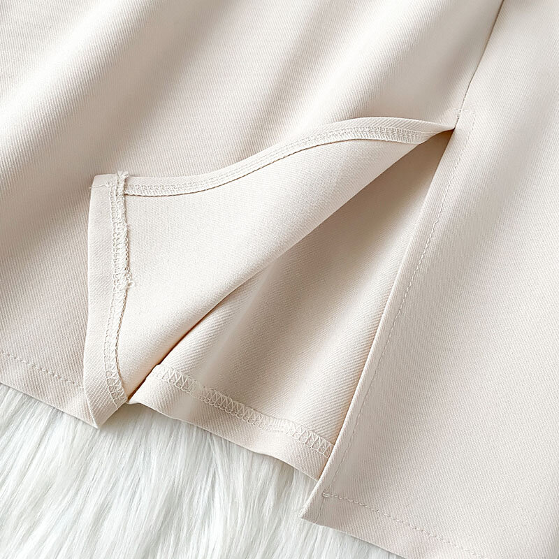 Женская Однотонная юбка миди с высокой талией и разрезом, привлекательная облегающая юбка на молнии, Офисная элегантная юбка для работы, лето 2021