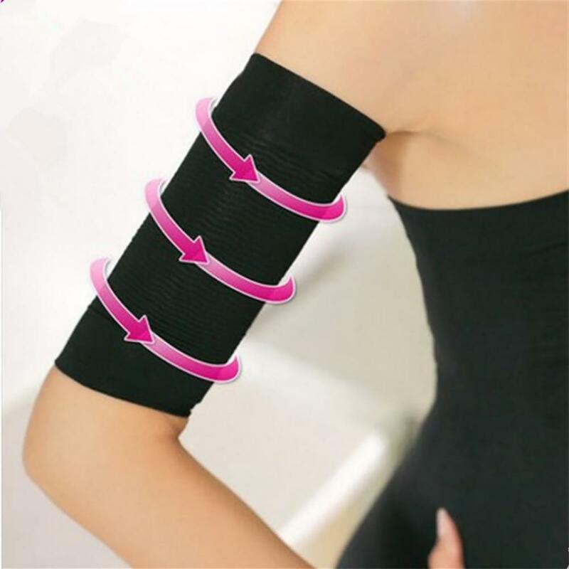 Arm Shaper 1 Pair Trendy Sweating Massage  Shockproof Arm Sleeve for Bodybuilding