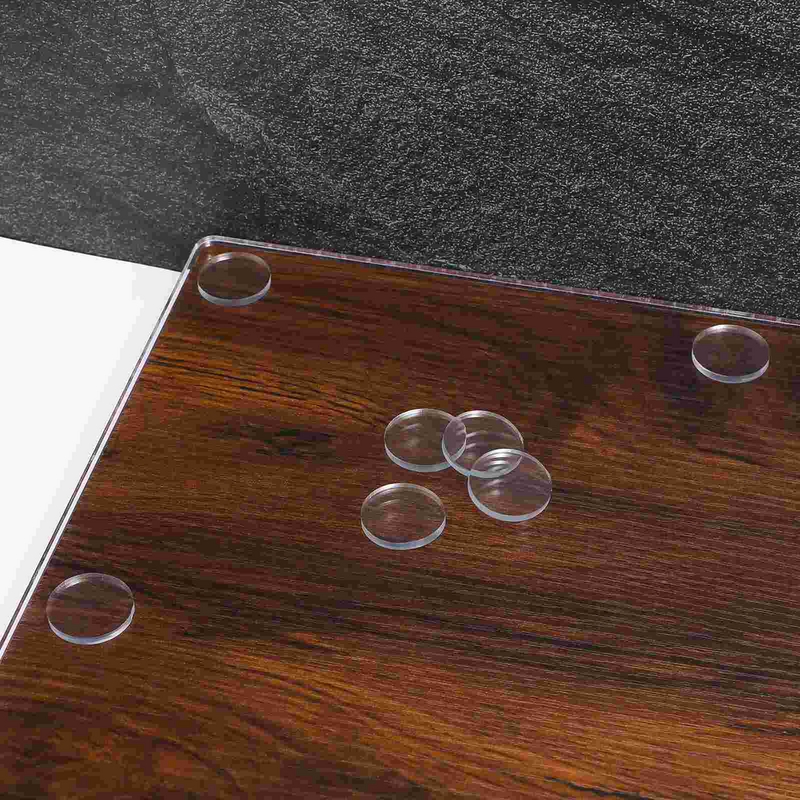 Glass Table Pad Anti Slip Durable Suction Cup Prime Glass Table Pad Wahser Spacer Damper for Living Room Office Home