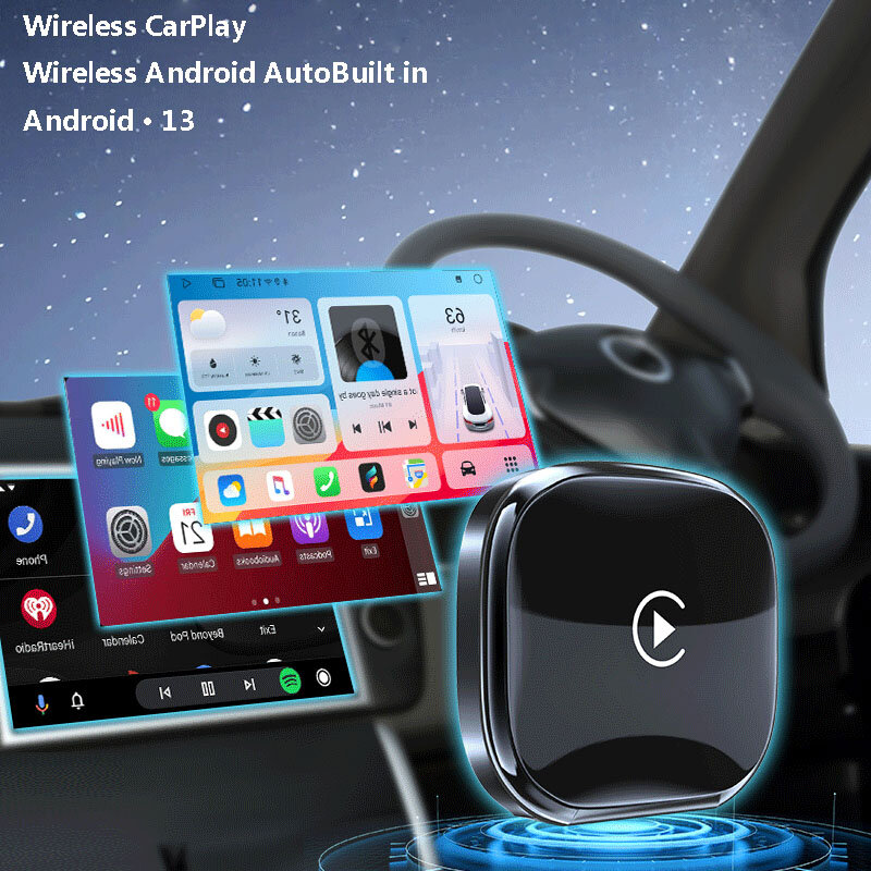 Carmitek Hot selling original car wired to wireless Carplay box dual channel Android auto AI box