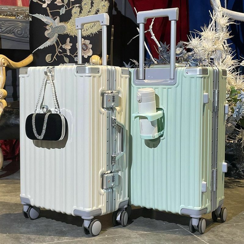 Nowy nabytek 20 "22'' 24 ''26'' 28 Cal ze stopu walizki Unisex pokrowiec na wózek uniwersalny bagaż męski damski podróżny z kołami