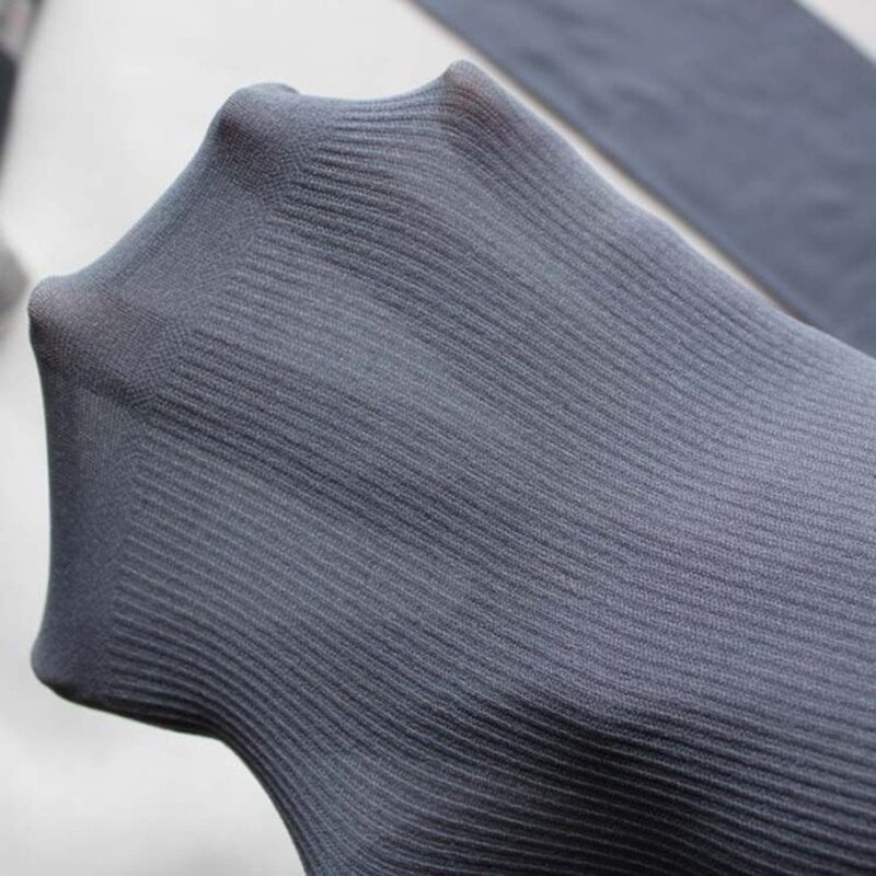 5 pares de fibra de bambu meias masculinas verão respirável fina gelo meias de seda alta elasticidade náilon calcetines negócio casual meias