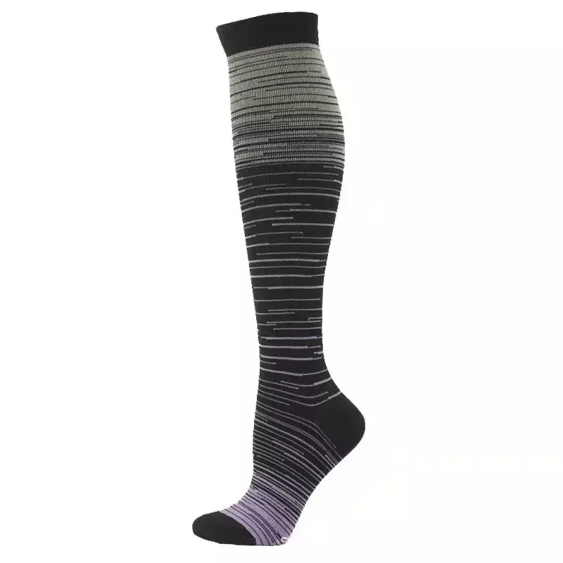 Спортивные носки, однотонные базовые спортивные черно-белые носки средней длины, модные чулки и универсальные