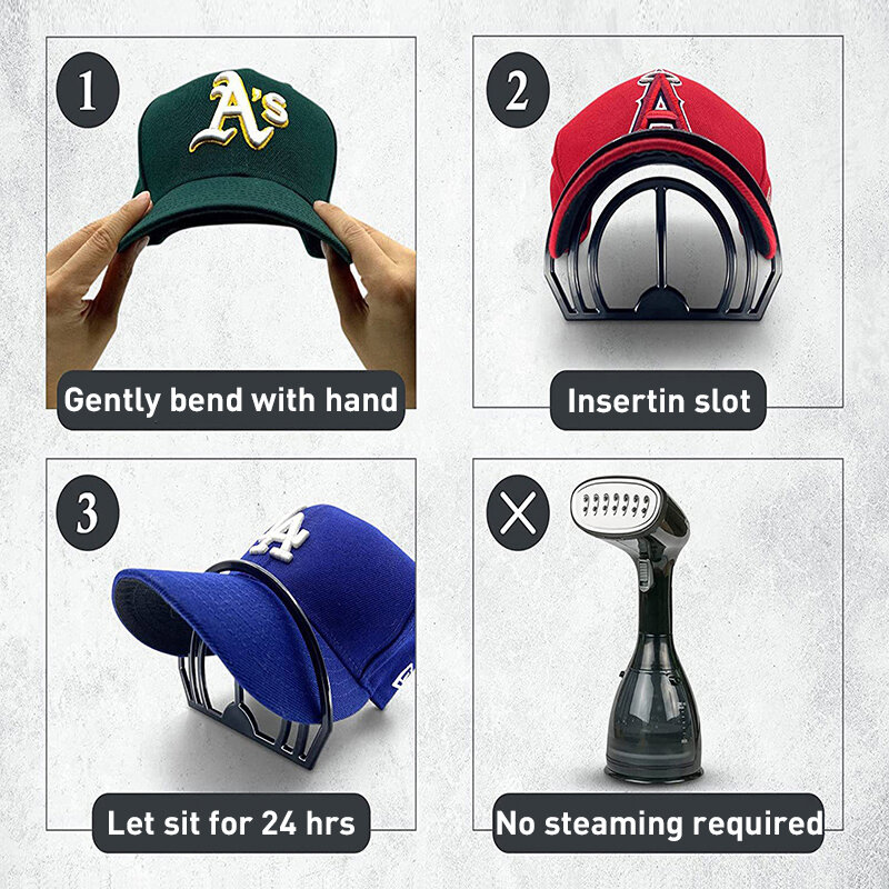 Casquette de baseball cintreuse de bord de chapeau, pas besoin de vapeur, conception questionShaper avec option de touristes, chapeau parfait, bande incurvée