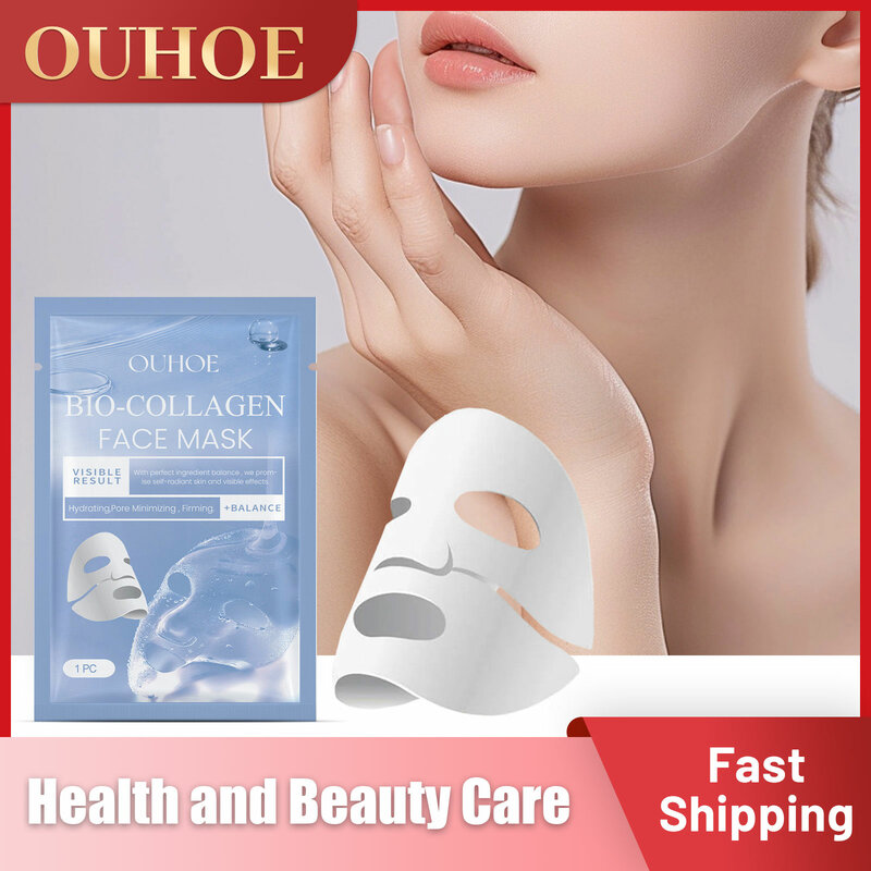 Bio Collagen Face Mask Fine Line Remover Shrink Pores Moisturizing Refreshing Brightening Firming Lift Nourish Skin Care Product