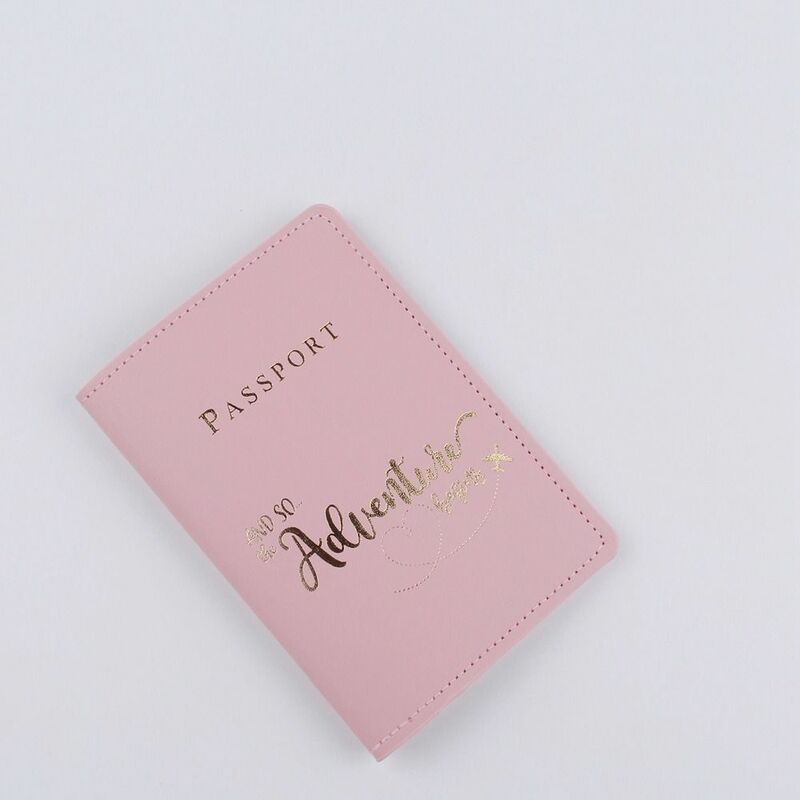 Holder Letter Print PU Leather Airplane Check-in Travel Accessories PU Card Case Passport Protective Cover Passport Holder