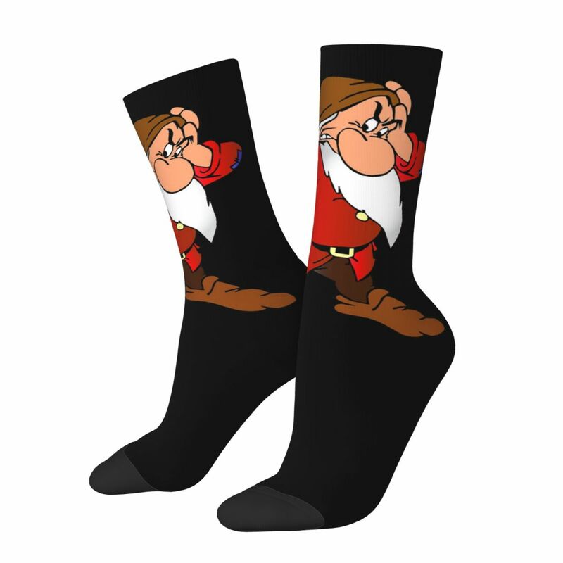 Grumpy Dwarf Socks Harajuku Super Soft Stockings All Season Long Socks Accessories for Man's Woman's Gifts