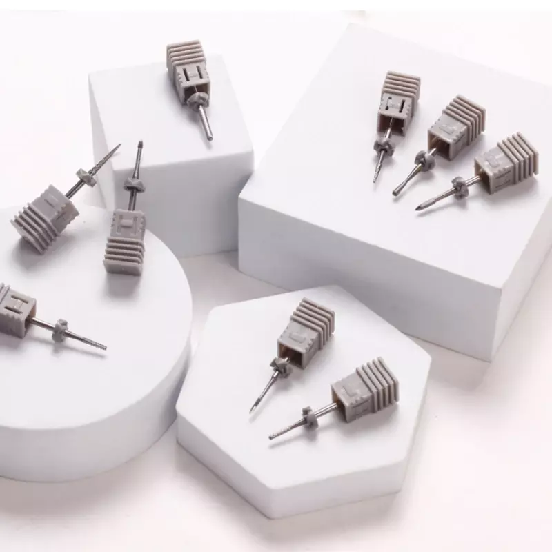 9 rodzaje diamentowe ceramiczna wiertarka do paznokci frez do Manicure obrotowy bity skórek czyste akcesoria pilniki do paznokci narzędzia artystyczne 1 sztuk